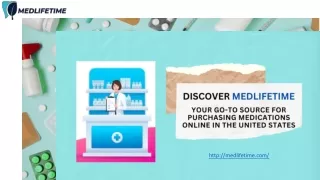 Welcome to the Medlifetime,  your online Healthcare Partner!