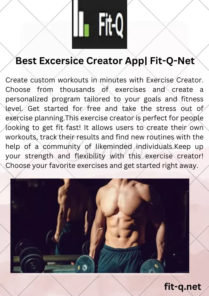 best excersice creator app fit q net create