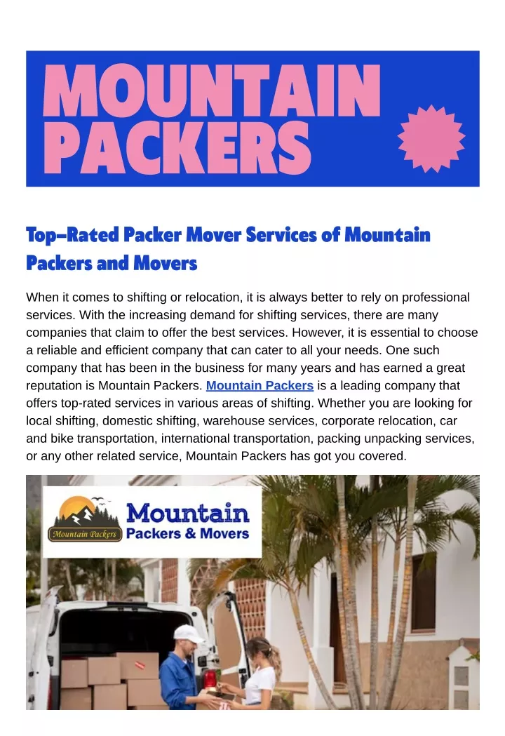 mountain packers