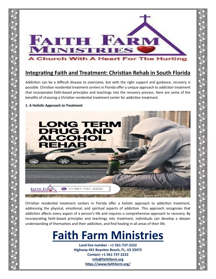integrating faith and treatment christian rehab