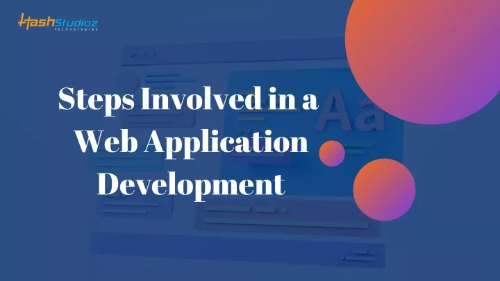 steps involved in a web application development