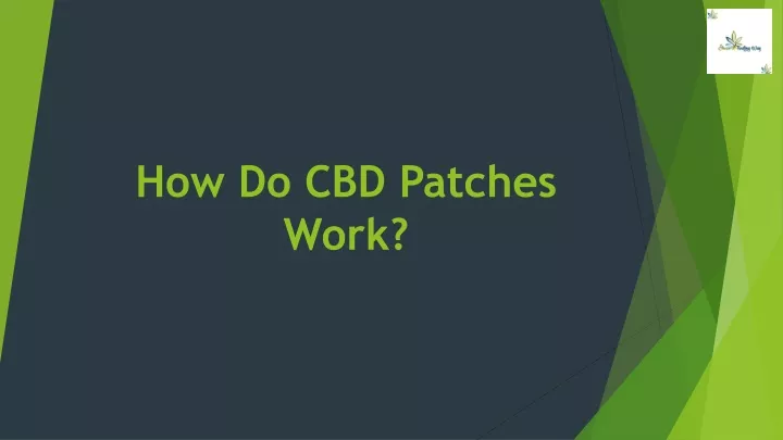 how do cbd patches work
