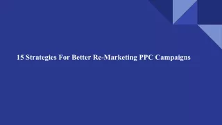 15 strategies for better re marketing