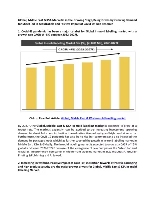 global middle east ksa market is in the growing