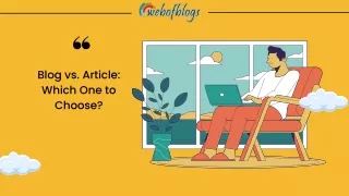 Difference Between a Blog and an Article