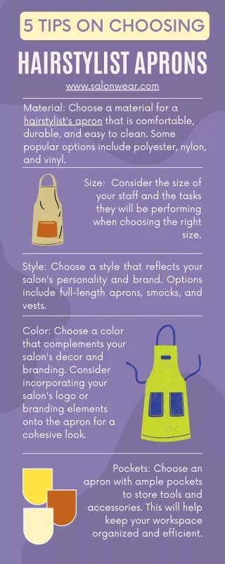 Top 6 tips on choosing the best salon aprons