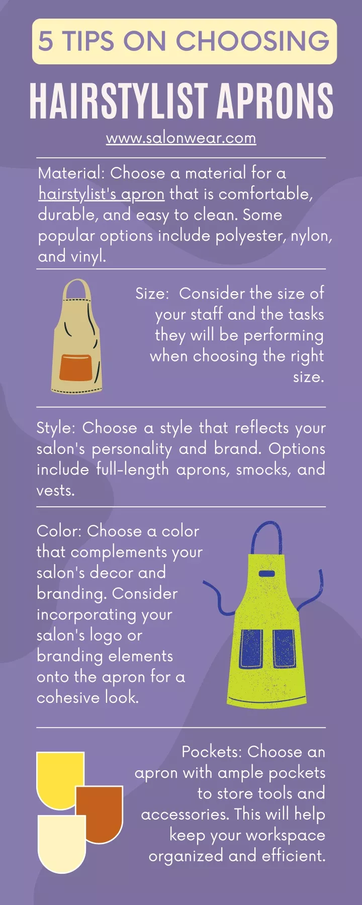 5 tips on choosing hairstylist aprons