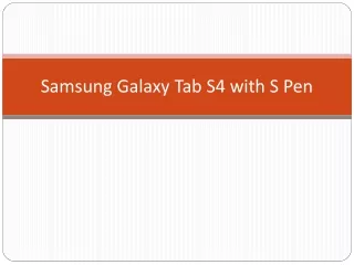 samsung galaxy tab s4 with s pen