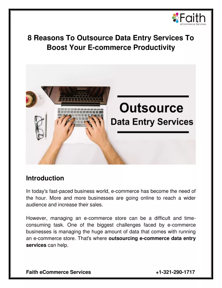 8 reasons to outsource data entry services