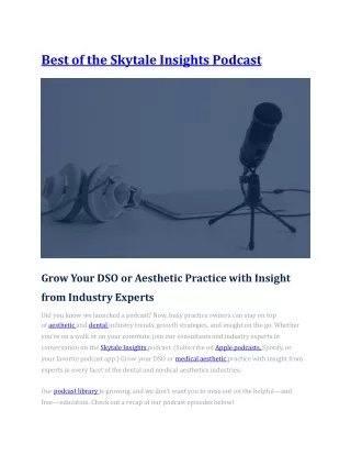 best of the skytale insights podcast