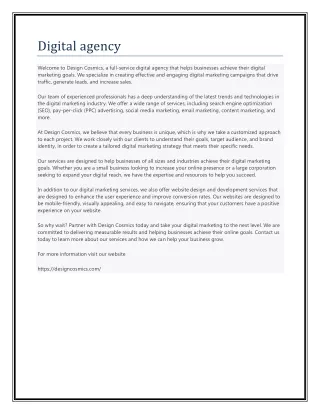 Digital agency pdf