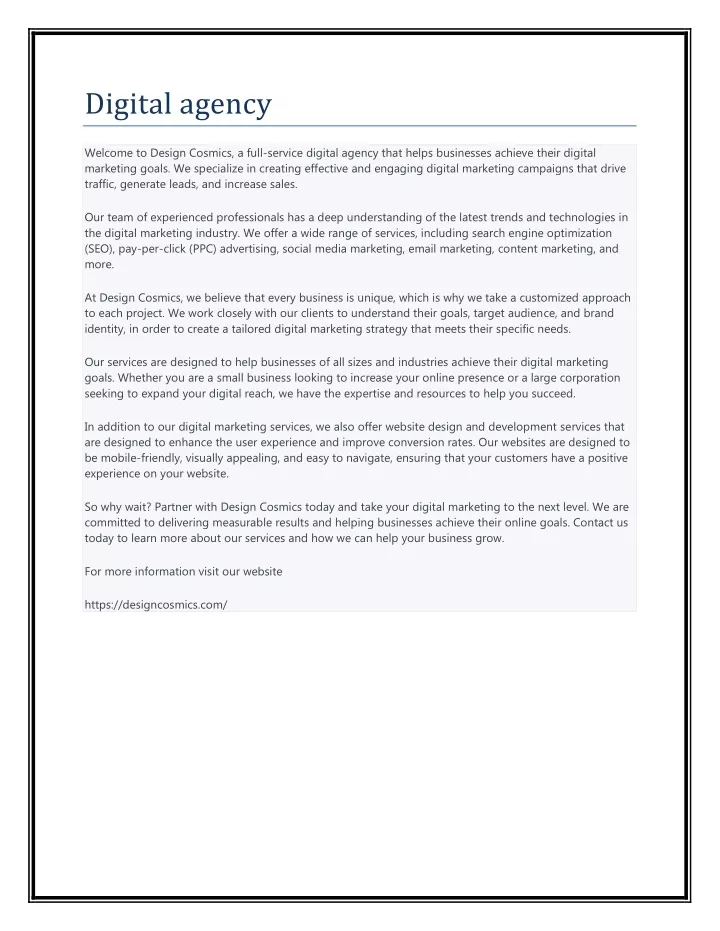 digital agency