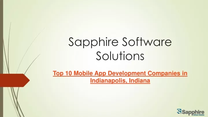 sapphire software solutions