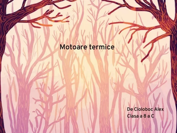 motoare termice