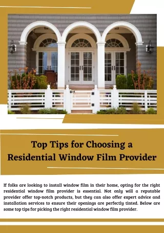 Enhance your Window Installation