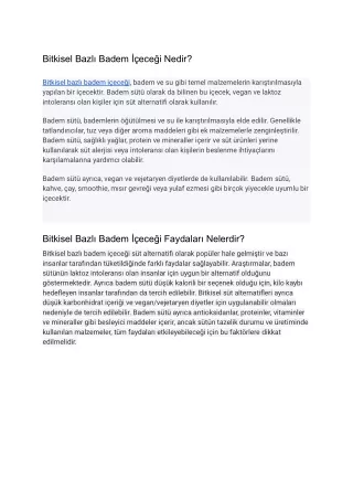 bitkisel bazl badem ece i nedir