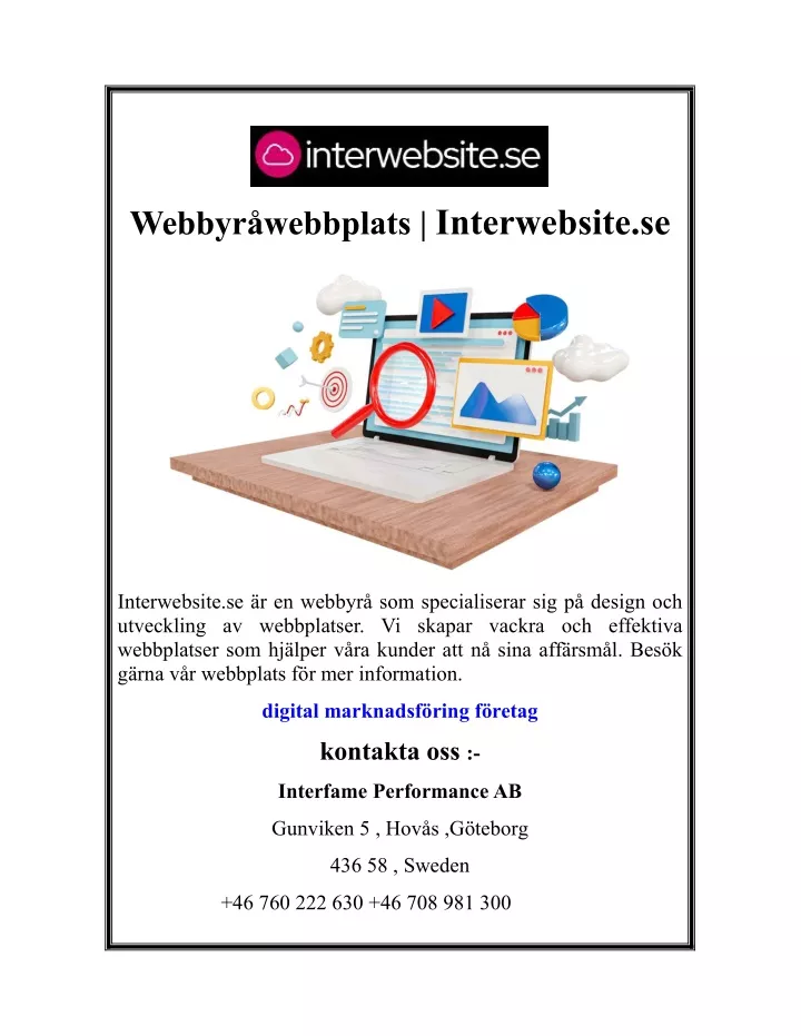 webbyr webbplats interwebsite se