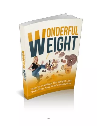 Wonderful Weight Loss