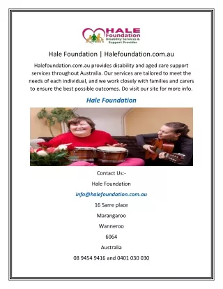 Hale Foundation  Halefoundation.com