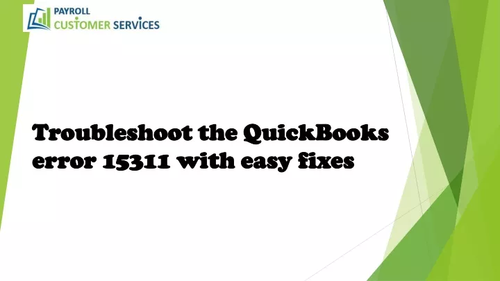 troubleshoot the quickbooks error 15311 with easy fixes