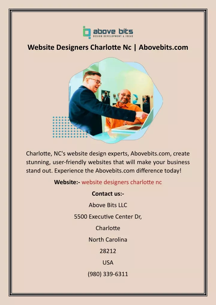 website designers charlotte nc abovebits com