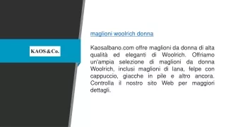 maglioni woolrich donna kaosalbano com offre