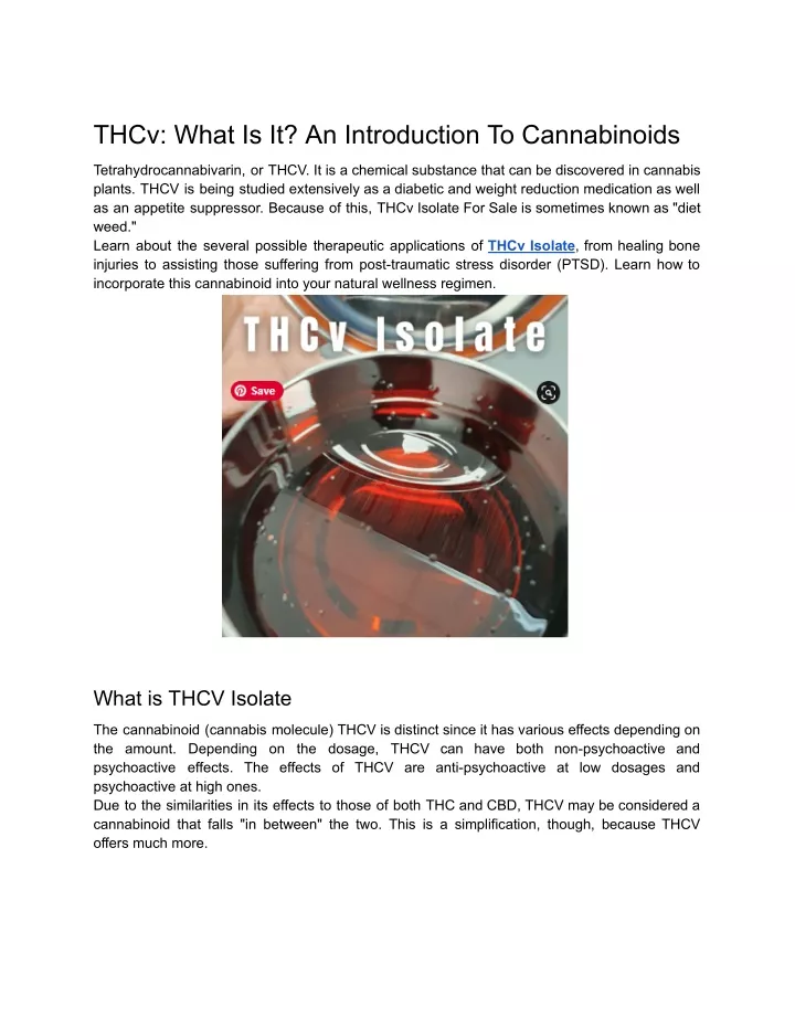 thcv what is it an introduction to cannabinoids