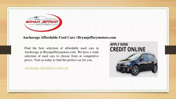 anchorage affordable used cars bryanjefferymotors