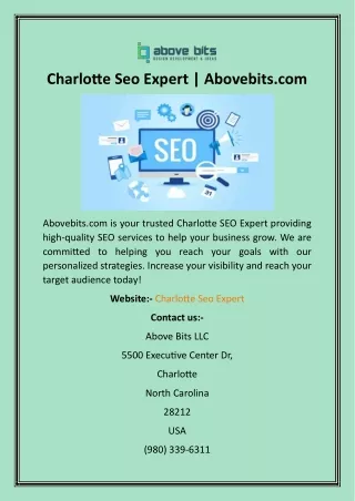 Charlotte Seo Expert  Abovebits