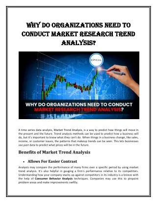 Why Do Organizations Need To Conduct Market Research Trend Analysis ?