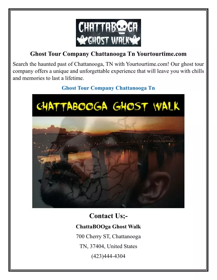 ghost tour company chattanooga tn yourtourtime com