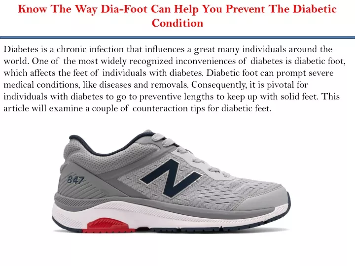 know the way dia foot can help you prevent