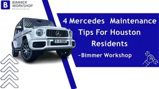 4 Mercedes Maintenance Tips For Houston Residents