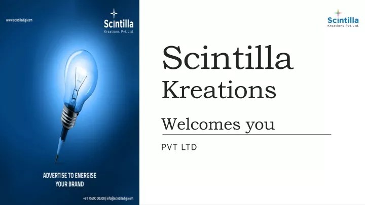 scintilla kreations welcomes you