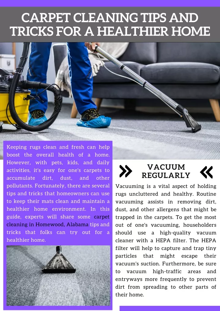 carpet cleaning tips and tricks for a healthier
