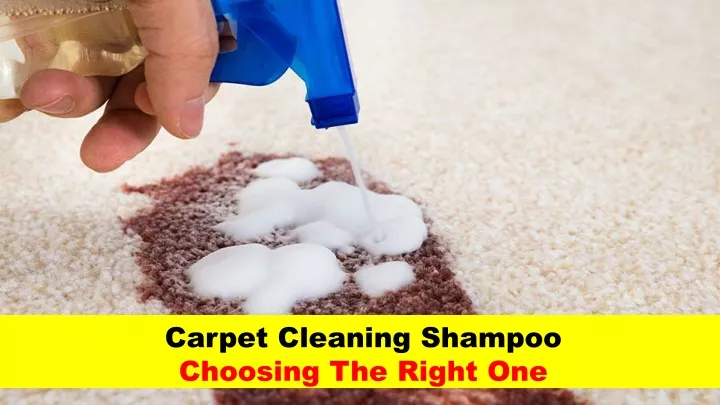 carpet cleaning shampoo choosing the right one