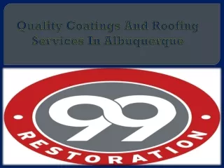 Quality Coatings And Roofing Services In Albuquerque