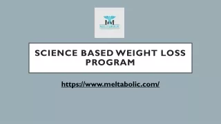 science based weight loss program