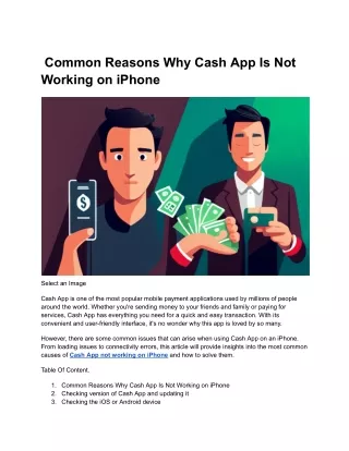 Common Reasons Why Cash App Is Not Working on iPhone