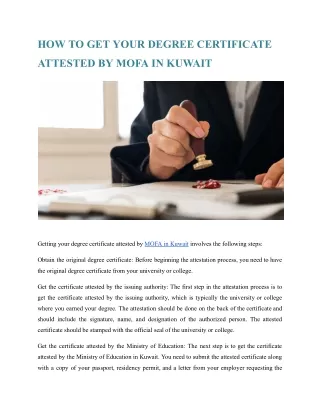 HOW TO GET YOUR DEGREE CERTIFICATE ATTESTED BY MOFA IN KUWAIT.docx