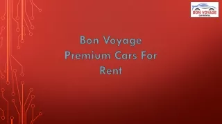 Premium Cars For Rent