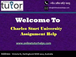 Charles Sturt University Assignment Help PPT