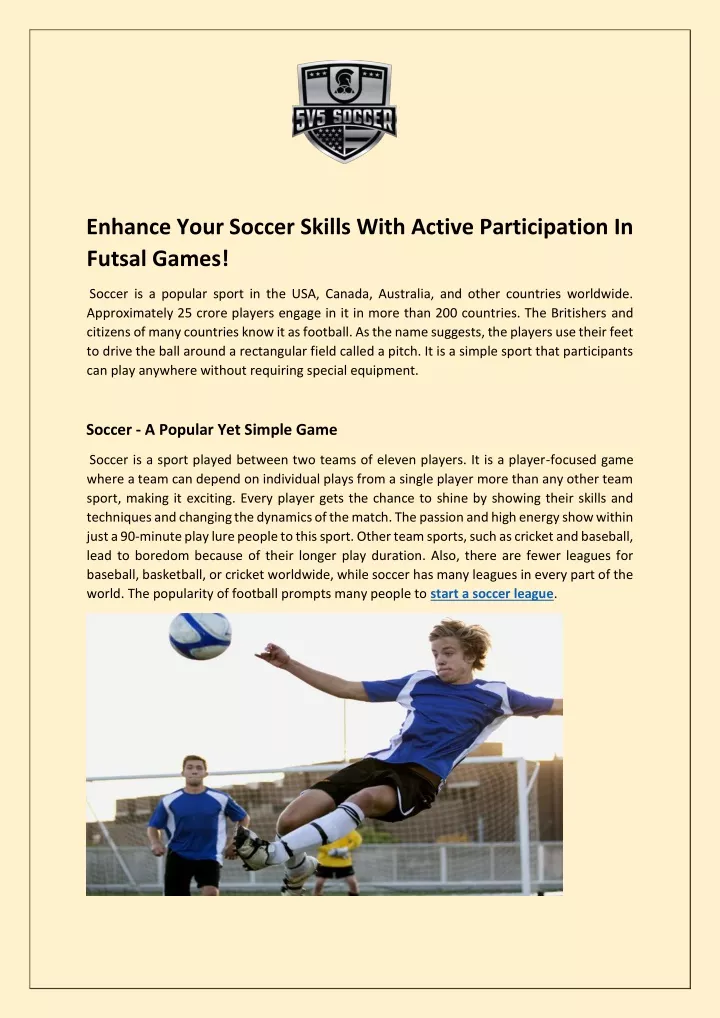 enhance your soccer skills with active