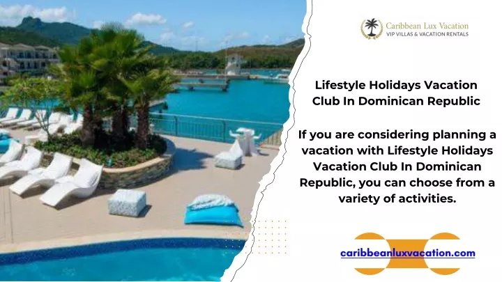 lifestyle holidays vacation club in dominican