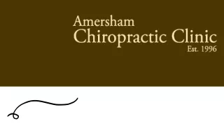 What can a Amersham Chiropractic Centre help with