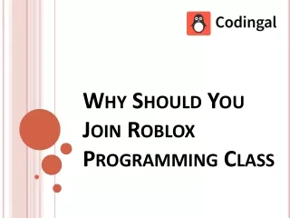 Why Should You Join Roblox Programming Class