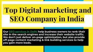 _ Top Digital marketing and SEO Company in India