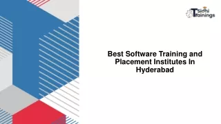 Best Classroom Training Institute in Hyderabad