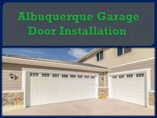 Albuquerque Garage Door Installation