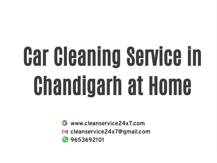 car cleaning service in chandigarh at home
